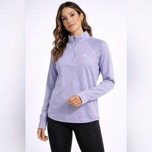 Champion Quarter Zip Pullover S/P Lavender